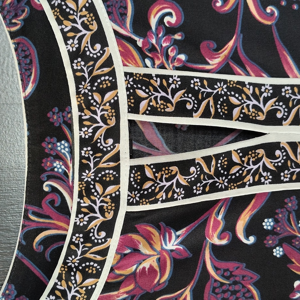 💖 Maggy London Floral Boho Shift Dress. Size 8. Like New! - Picture 3 of 14